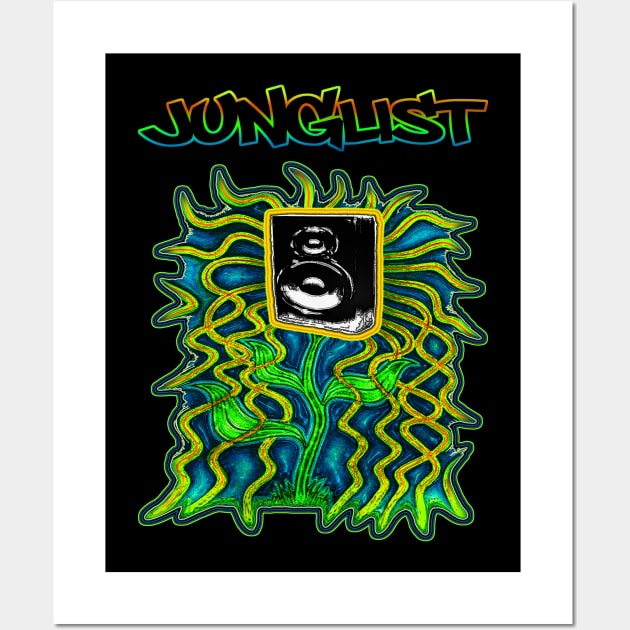 Junglist-Soundplant-Flouro Wall Art by AutotelicArt